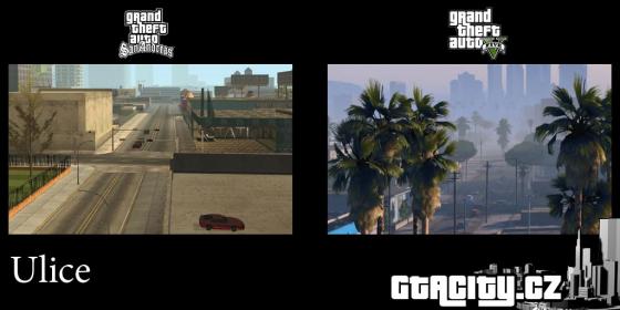 Ulice v GTA: SA a GTA V