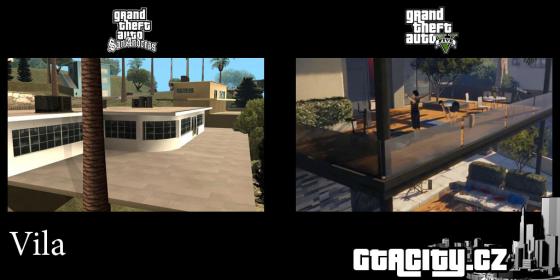 Vila v GTA: SA a GTA V