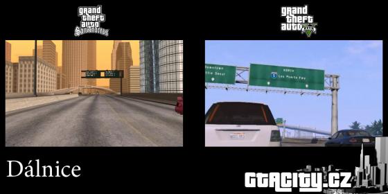 Dálnice v GTA: SA a GTA V